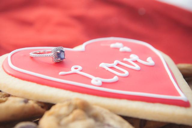 ring shot | winter engagement | cookie