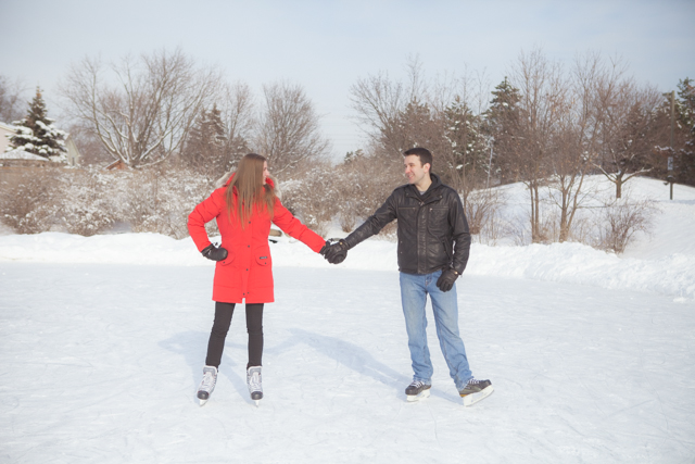 Engagement session | ice skating